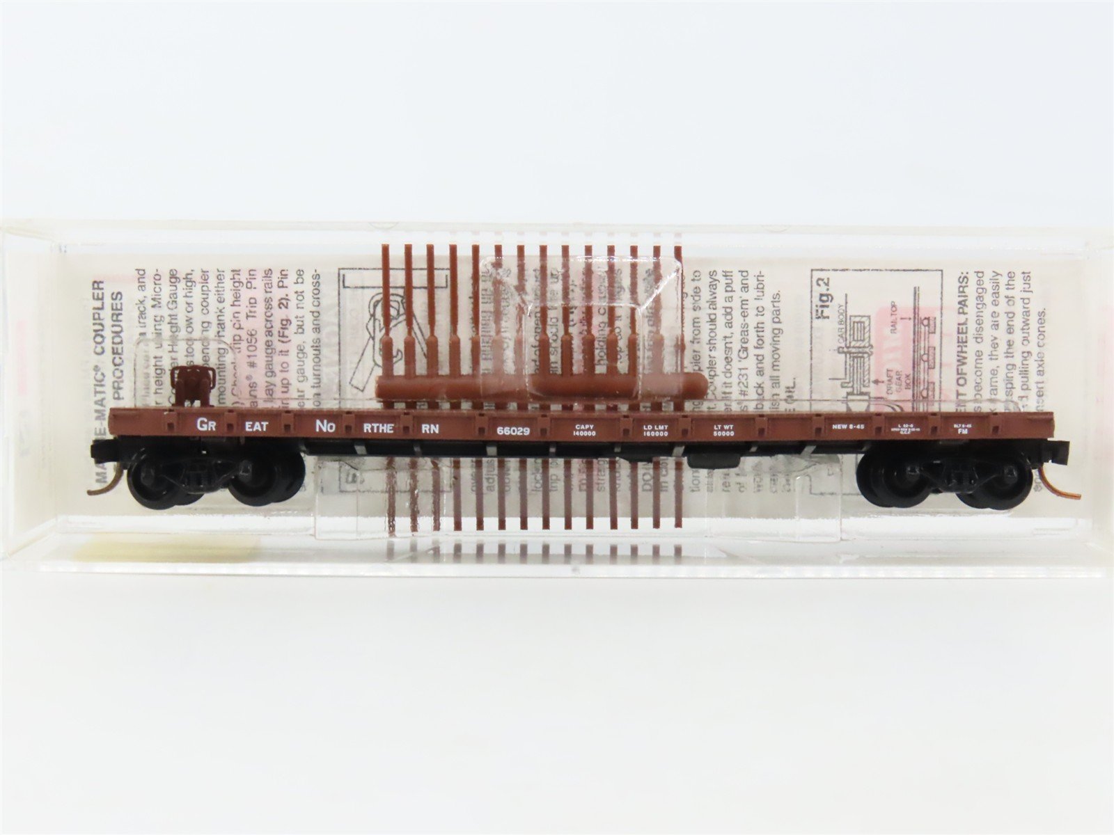 N Scale Micro-Trains MTL 44010 GN Great Northern Railway 50' Flat Car #66029