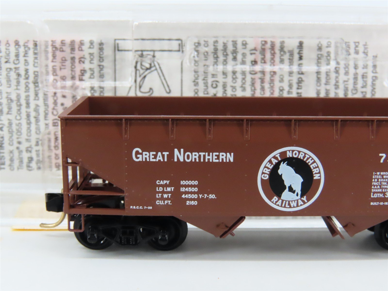 N Scale Micro-Trains MTL 55060 GN Great Northern 33' 2-Bay Hopper #73476