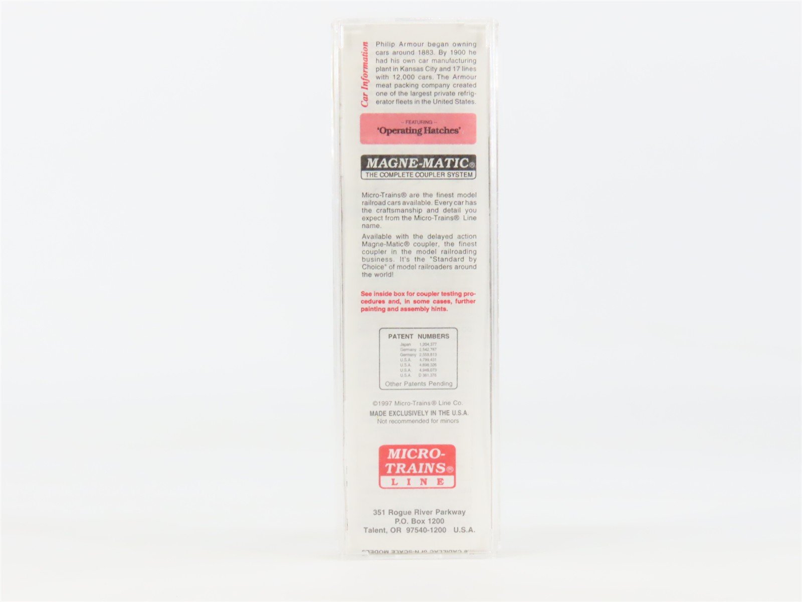 N Scale Micro-Trains MTL 58060 Armour Refrigerator Lines 36' Wood Reefer #5826