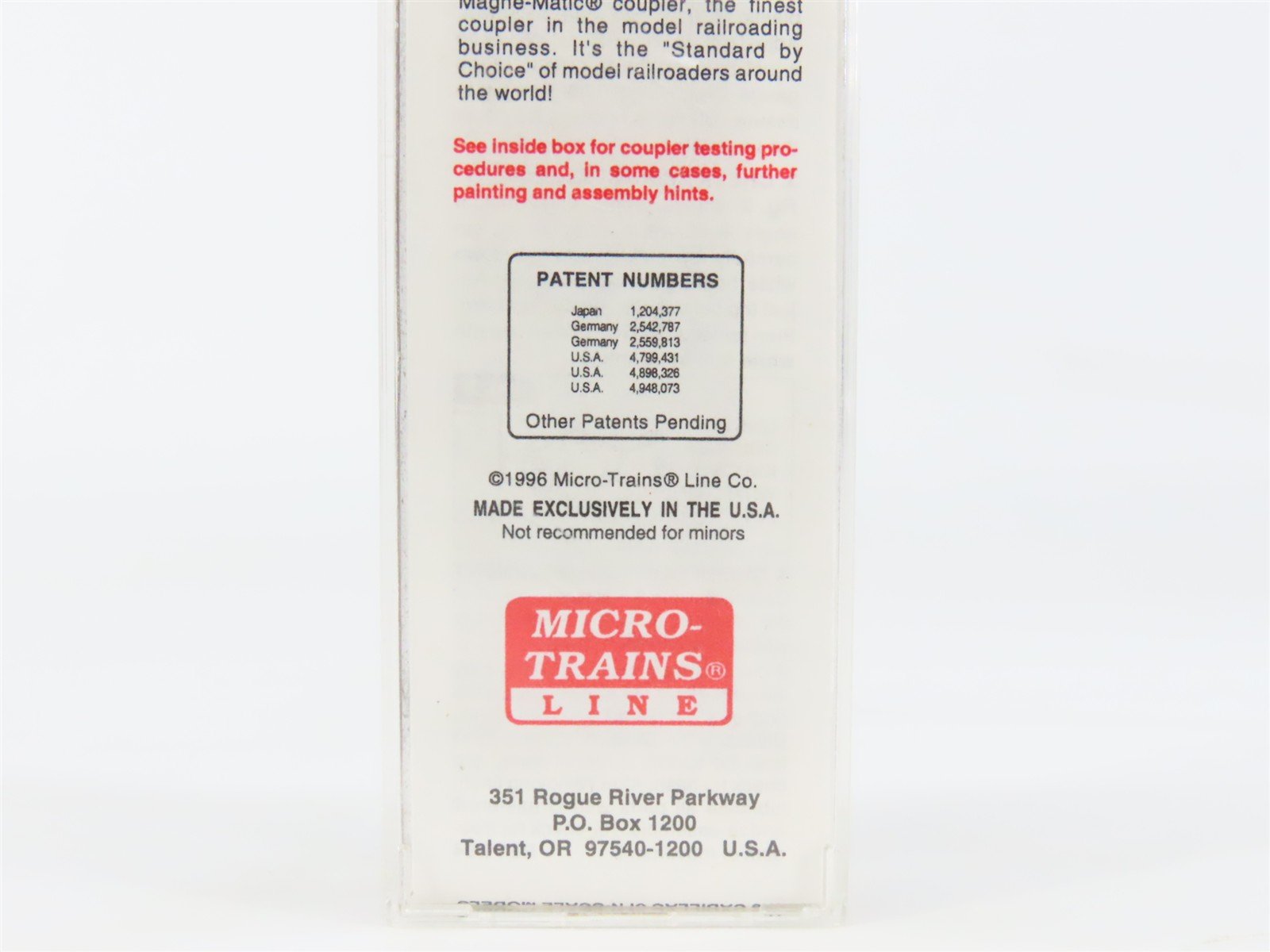 N Scale Micro-Trains MTL 32050/4 ATSF Santa Fe 50' Plug Door Box Car #6181