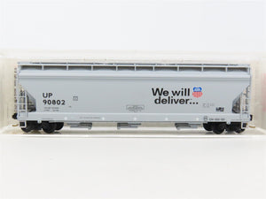 N Scale Micro-Trains MTL 94120 UP Union Pacific 3-Bay Covered Hopper #90802