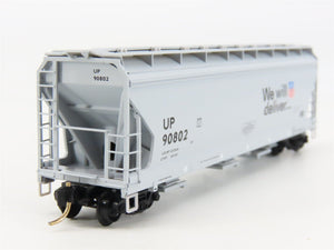 N Scale Micro-Trains MTL 94120 UP Union Pacific 3-Bay Covered Hopper #90802