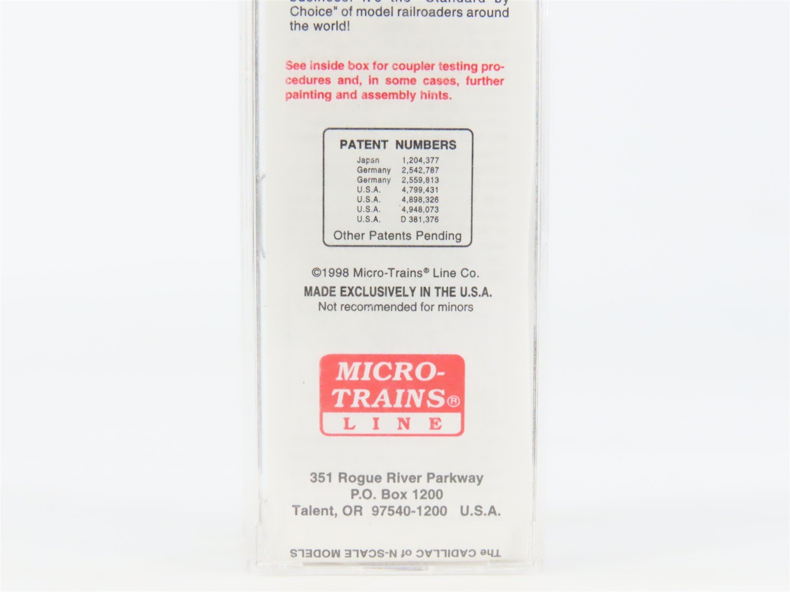 N Scale Micro-Trains MTL 94120 UP Union Pacific 3-Bay Covered Hopper #90802