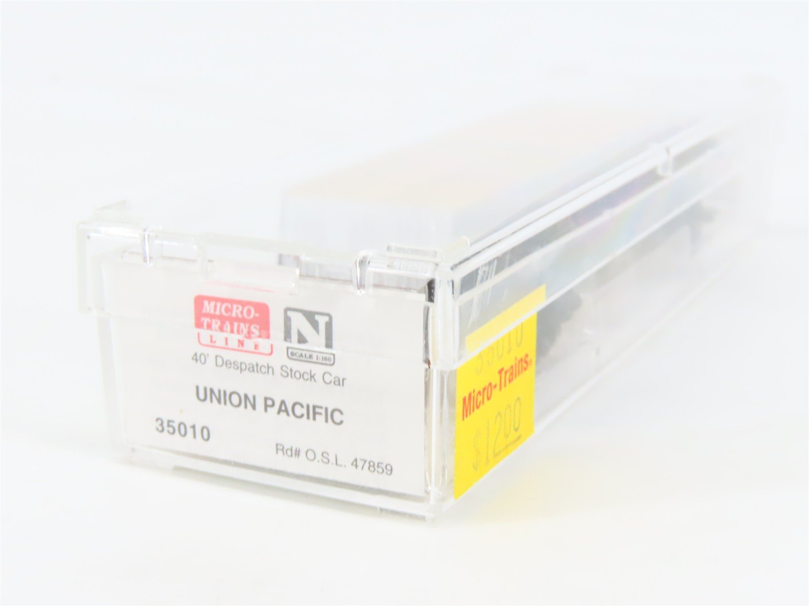 N Micro-Trains MTL 35010 OSL UP Union Pacific 40' Despatch Stock Car #47859