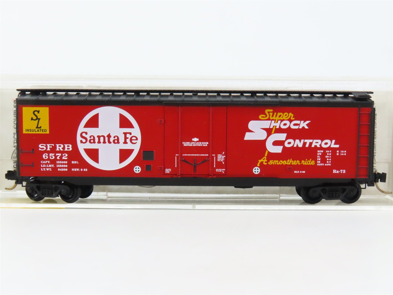 N Scale Micro-Trains MTL 32350 SFRB Santa Fe 50' Plug Door Box Car #6572