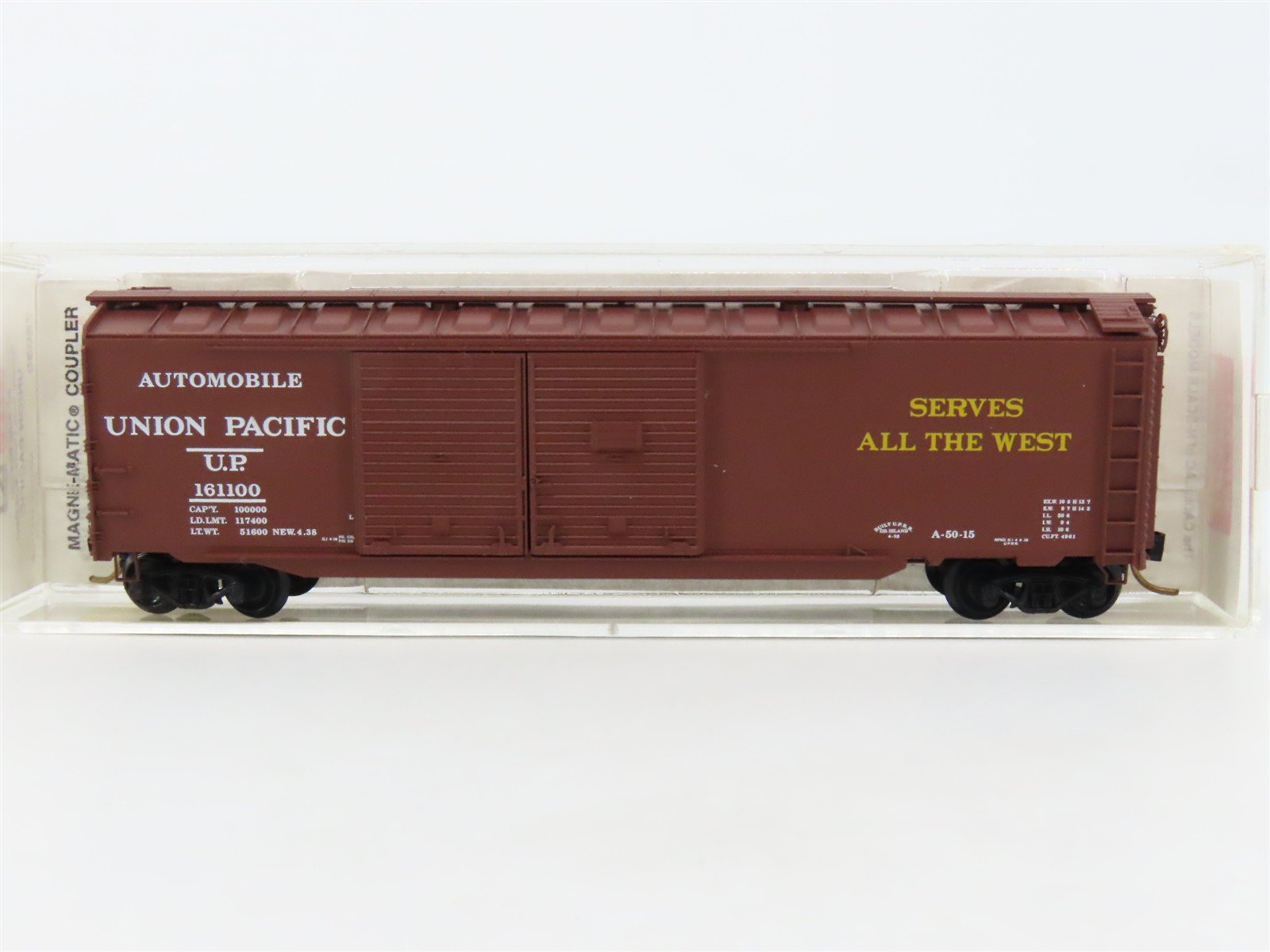 N Scale Micro-Trains MTL 78030 UP Union Pacific 50' Automobile Box Car #161100
