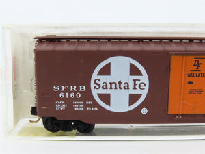 N Scale Micro-Trains MTL 32050/2 SFRB Santa Fe 50' Plug Door Box Car #6160