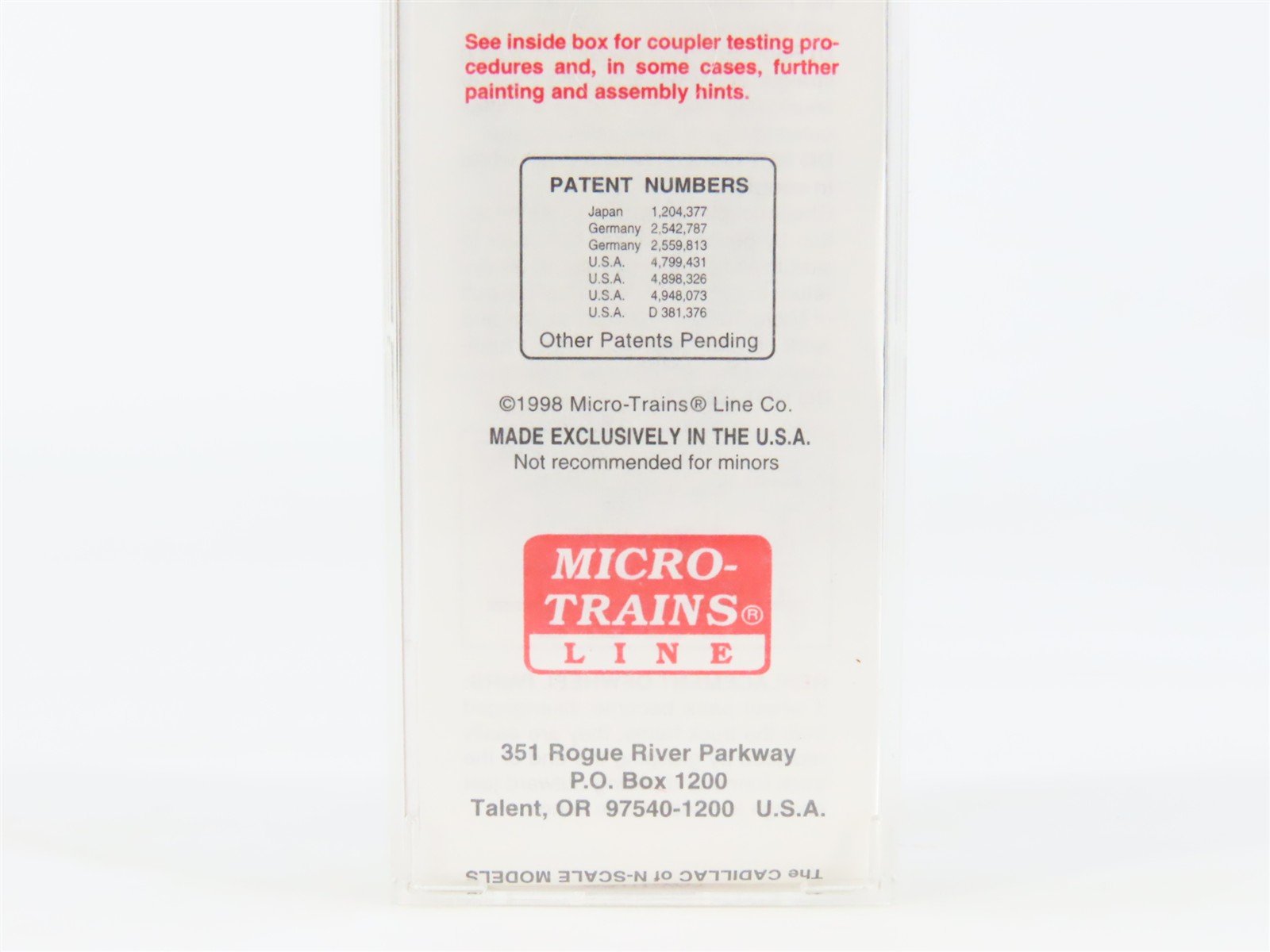 N Micro-Trains MTL 74040/1 CP Canadian Pacific 40' Plug Door Box Car #285608
