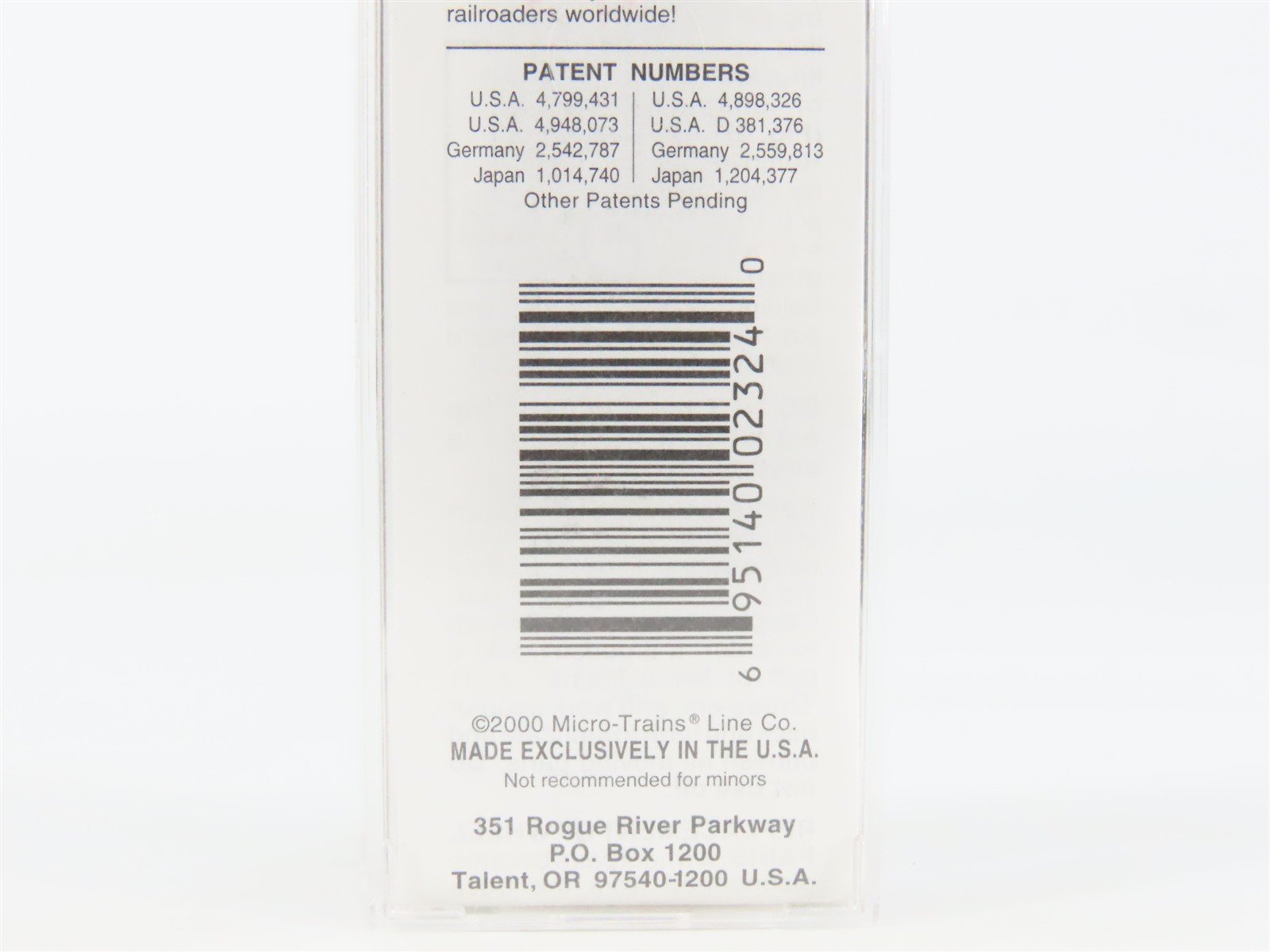 N Scale Micro-Trains MTL 39210 UP Union Pacific 40' Single Door Box Car #100744