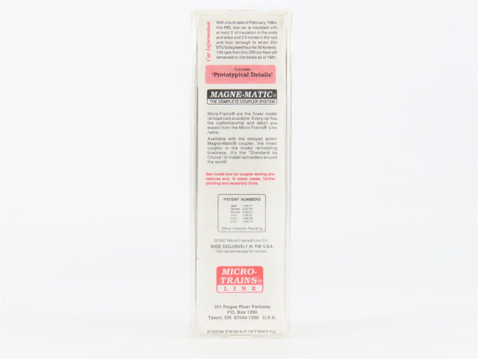 N Scale Micro-Trains MTL 32250 NYC New York Central 50' Plug Door Box Car #78824
