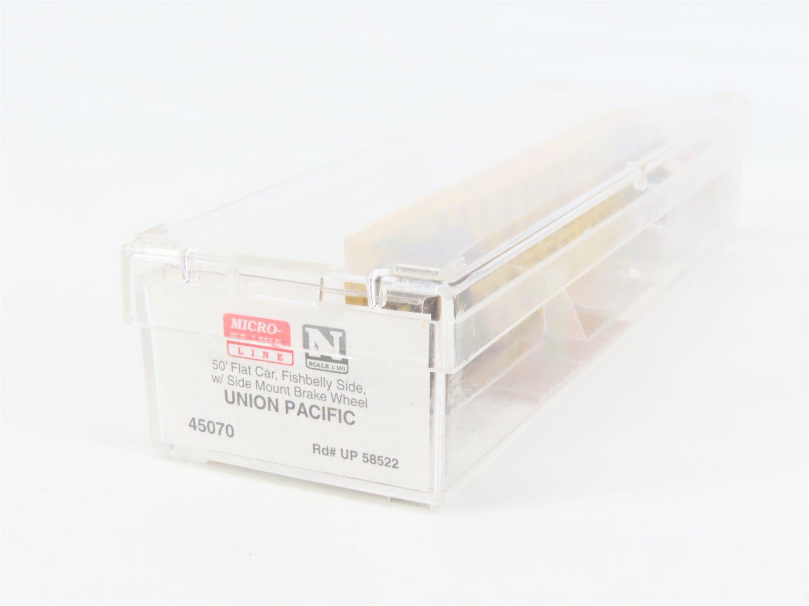 N Scale Micro-Trains MTL 45070 UP Union Pacific Railroad 50' Flat Car #58522