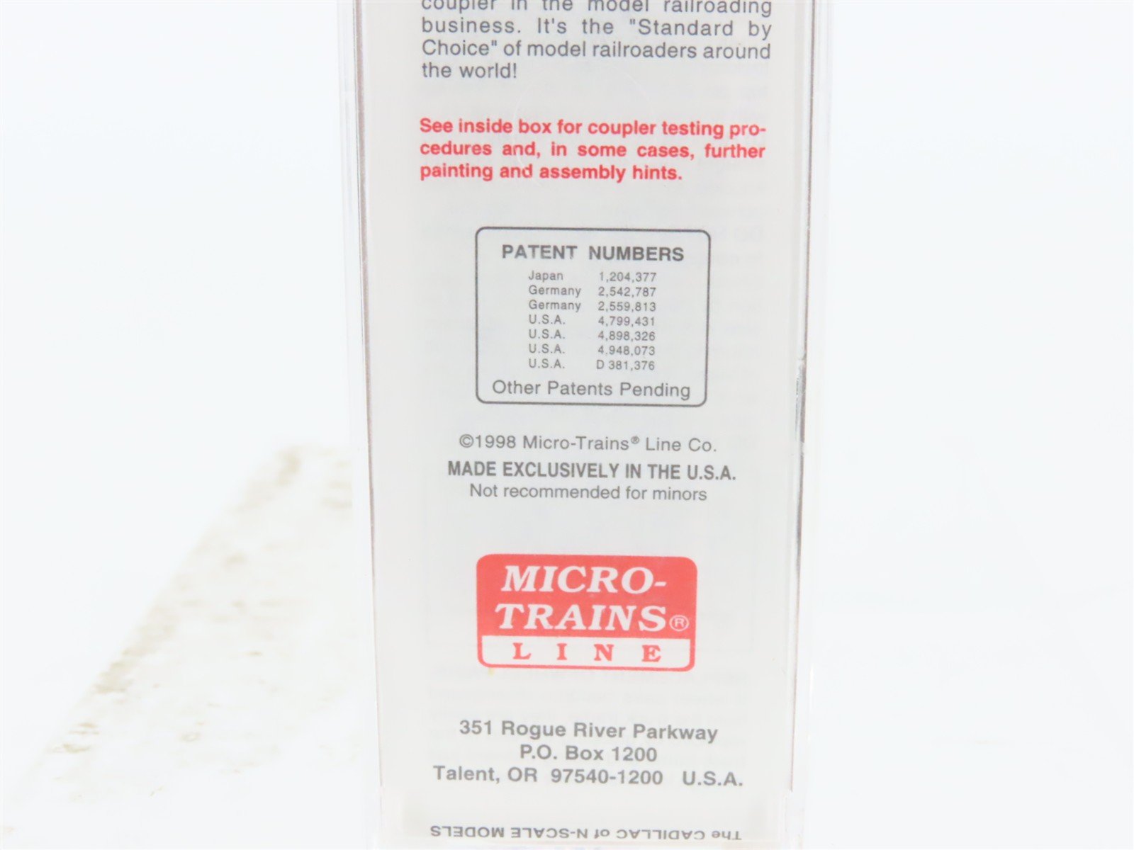 N Micro-Trains MTL 20080 SP Southern Pacific 40' Single Door Box Car #105045
