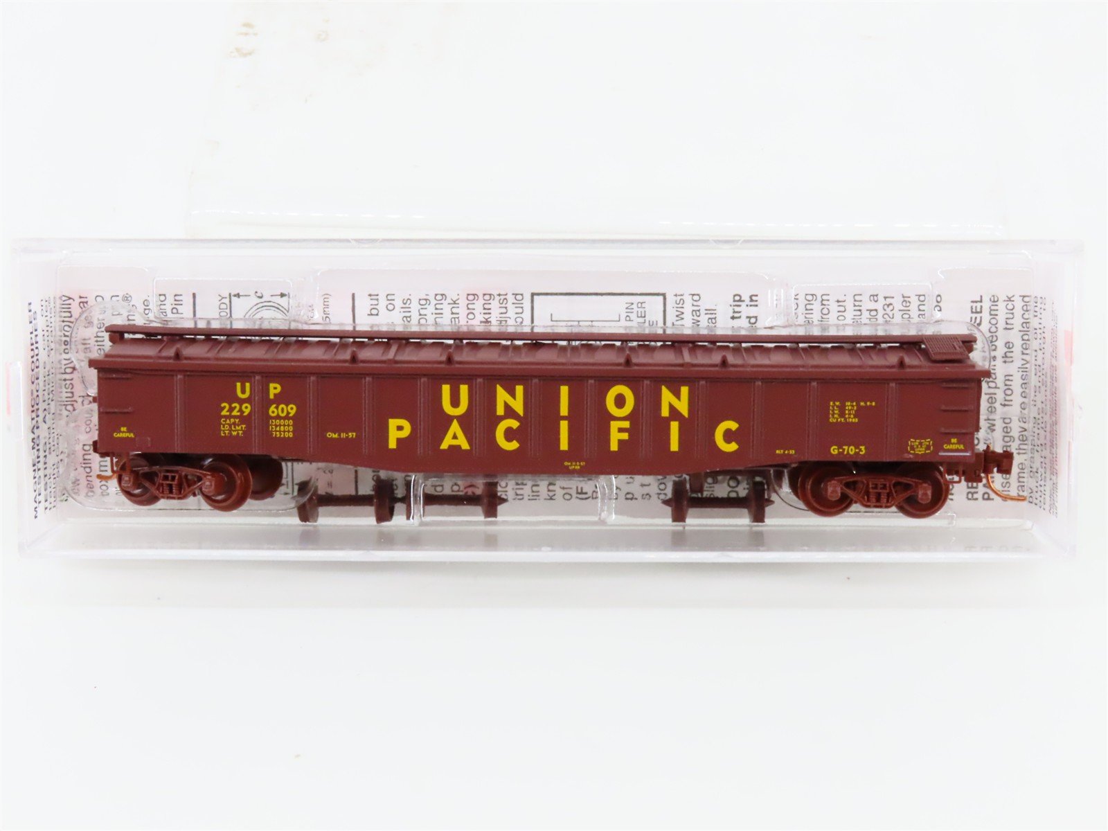 N Scale Micro-Trains MTL 10600020 UP Union Pacific Railroad 50' Gondola #229609
