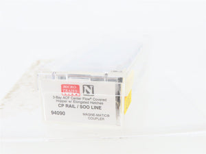 N Scale Micro-Trains MTL 94090 CP Rail / SOO Line 3-Bay Covered Hopper #116960