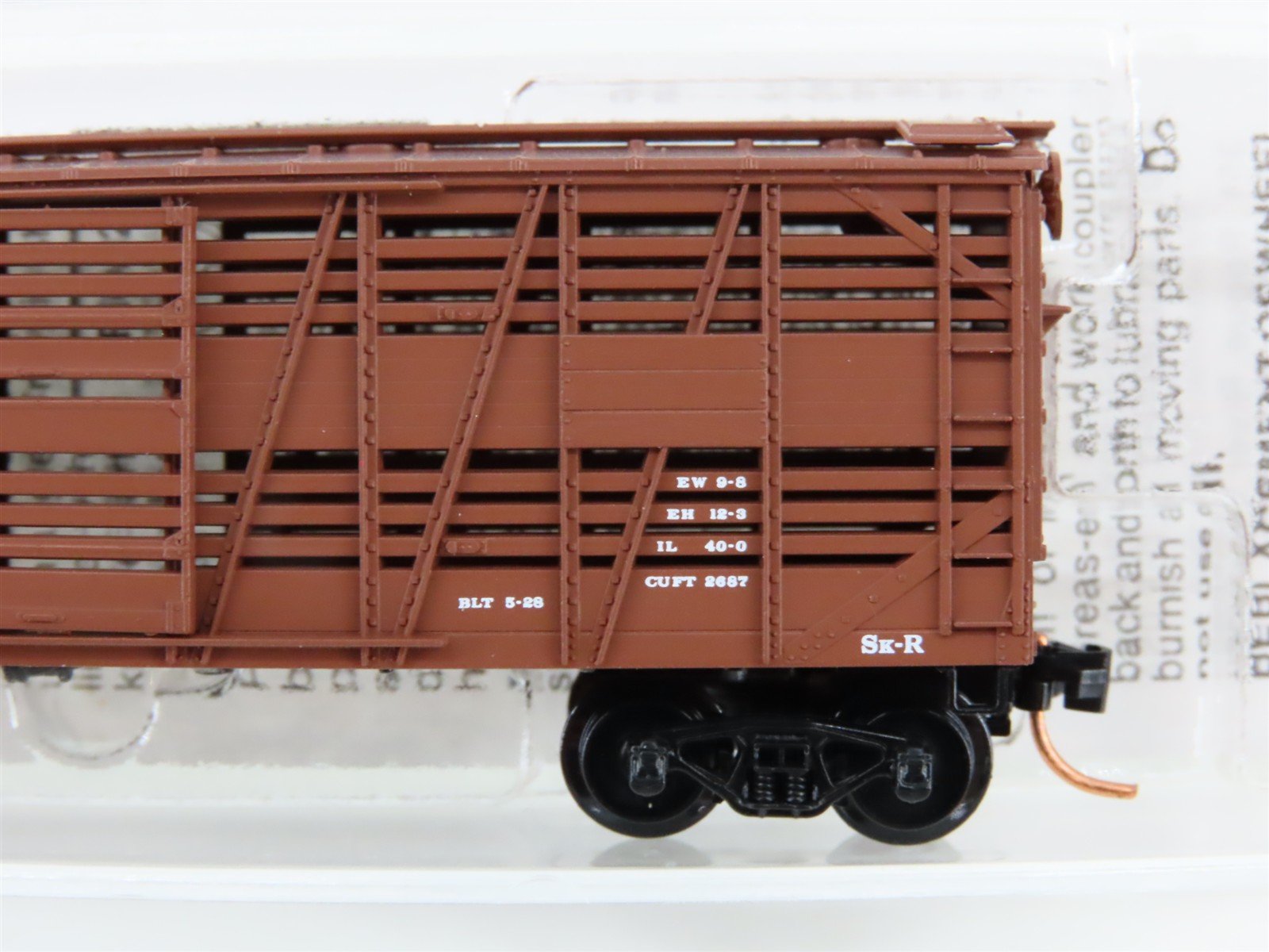 N Scale Micro-Trains MTL 35080 ATSF Santa Fe 40' Despatch Stock Car #50652