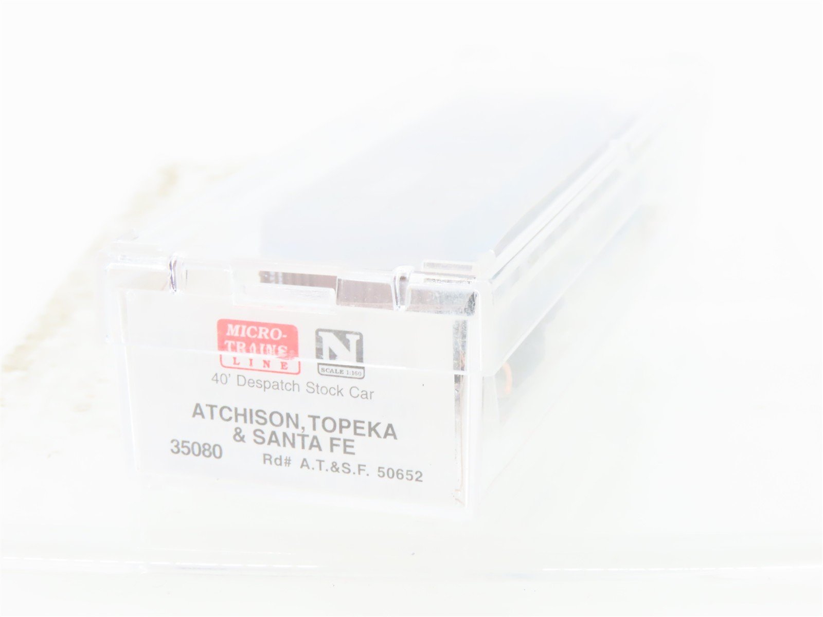 N Scale Micro-Trains MTL 35080 ATSF Santa Fe 40' Despatch Stock Car #50652