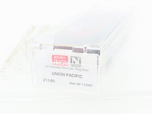 N Scale Micro-Trains MTL 21140 UP Union Pacific 40' Plug Door Box Car #113397