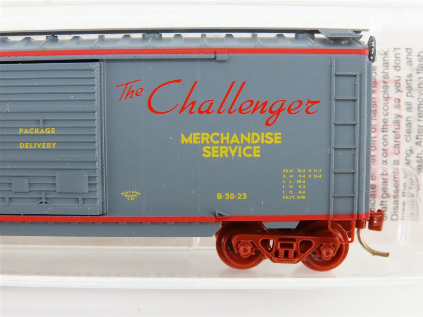 N Scale Micro-Trains MTL 23230 UP Union Pacific Challenger 40' Box Car #9149