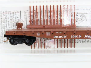 N Scale Micro-Trains MTL 45060 D&RGW Rio Grande Railroad 50' Flat Car #23019
