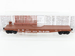 N Scale Micro-Trains MTL 45060 D&RGW Rio Grande Railroad 50' Flat Car #23019