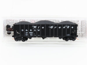 N Scale Micro-Trains MTL 108060 D&RGW Rio Grande 3-Bay Open Hopper #14689