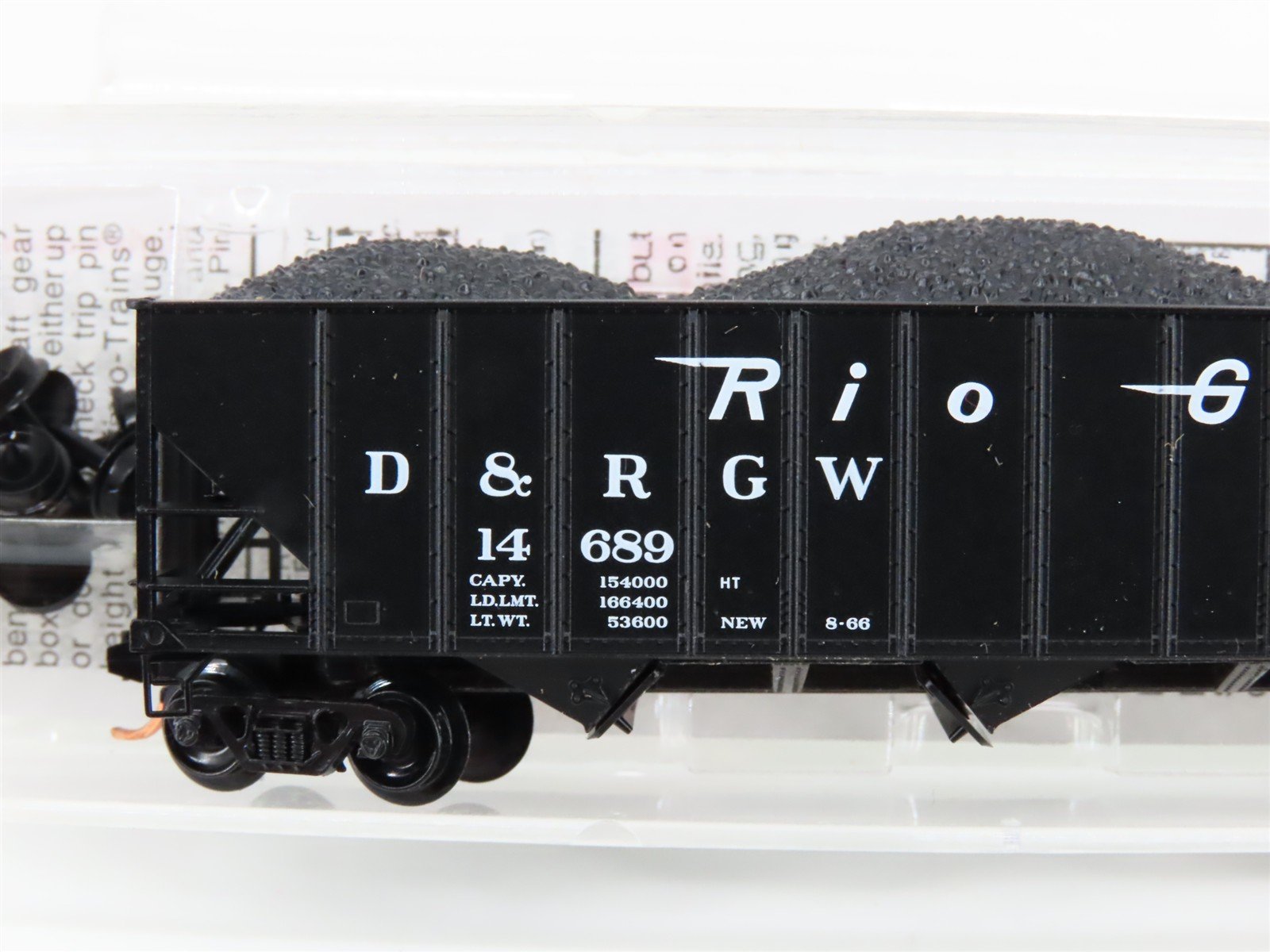 N Scale Micro-Trains MTL 108060 D&RGW Rio Grande 3-Bay Open Hopper #14689