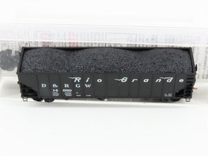 N Scale Micro-Trains MTL 108060 D&RGW Rio Grande 3-Bay Open Hopper #14689