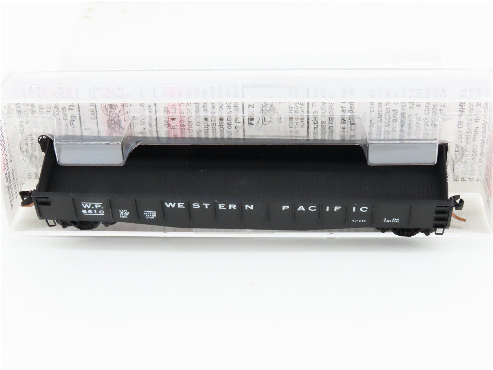 N Scale Micro-Trains MTL 46050 WP Western Pacific Railroad 50' Gondola #6610