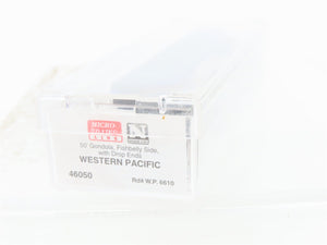 N Scale Micro-Trains MTL 46050 WP Western Pacific Railroad 50' Gondola #6610