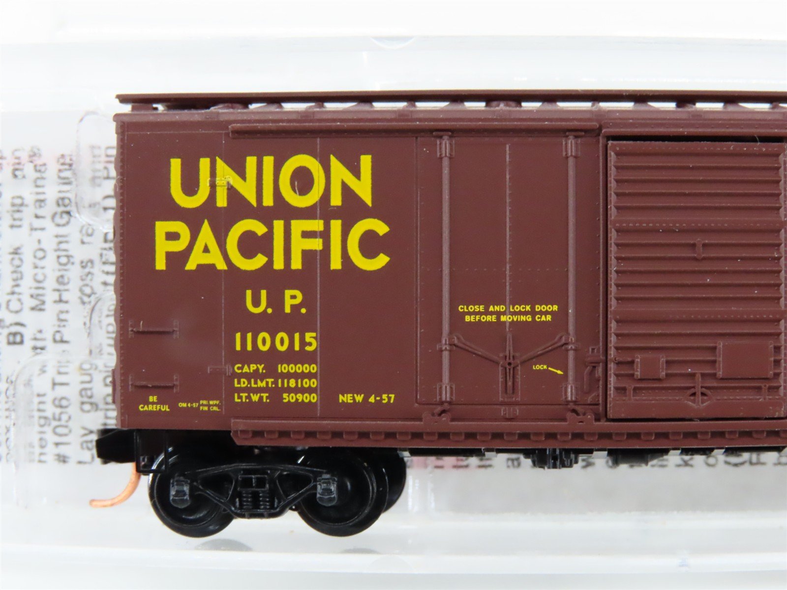 N Scale Micro-Trains MTL 22030 UP Union Pacific Railroad 40' Box Car #110015