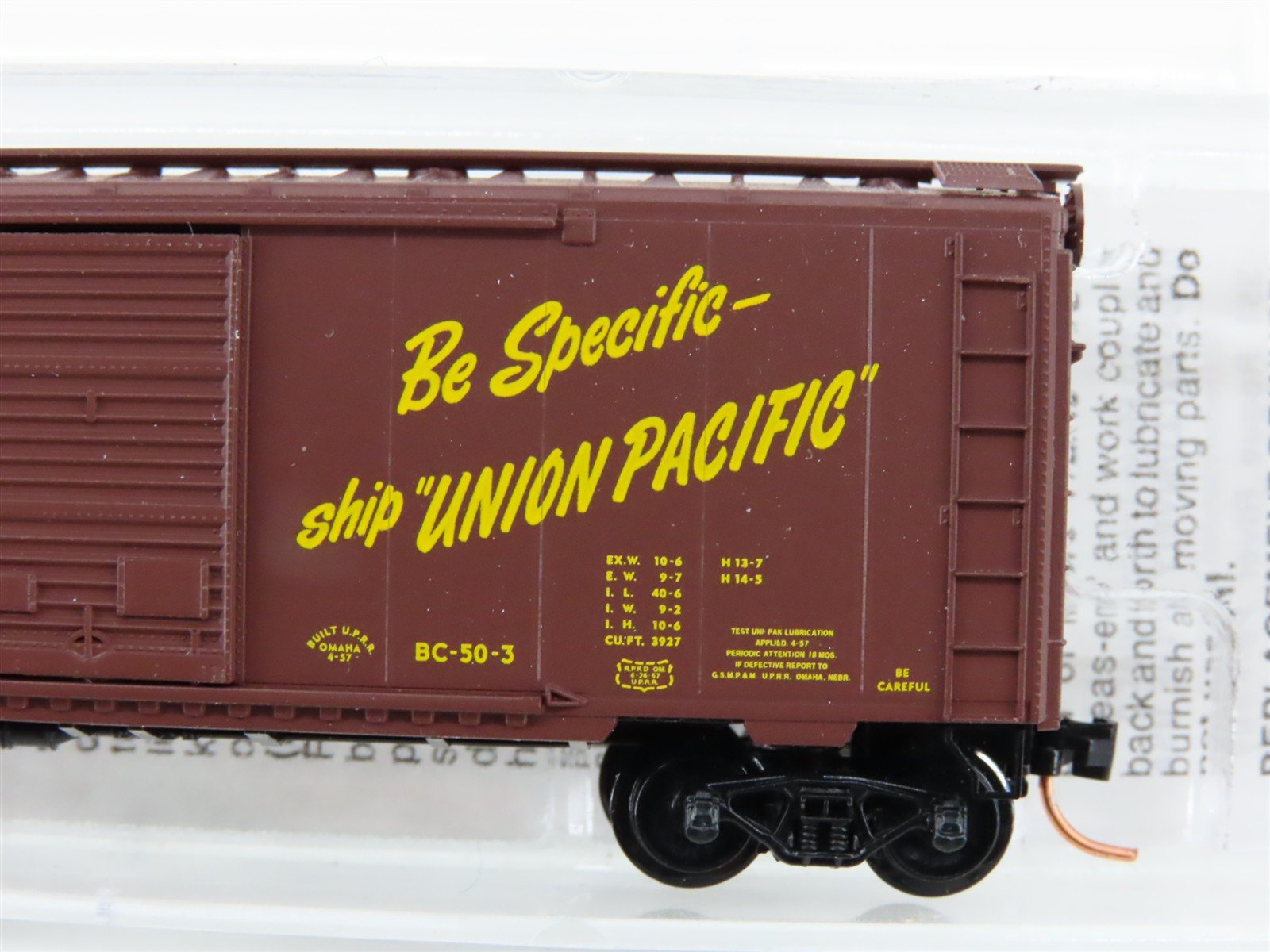 N Scale Micro-Trains MTL 22030 UP Union Pacific Railroad 40' Box Car #110015