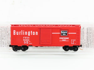 N Micro-Trains MTL 20170 CB&Q Burlington Route 40' Single Door Box Car #62944