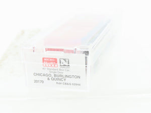 N Micro-Trains MTL 20170 CB&Q Burlington Route 40' Single Door Box Car #62944