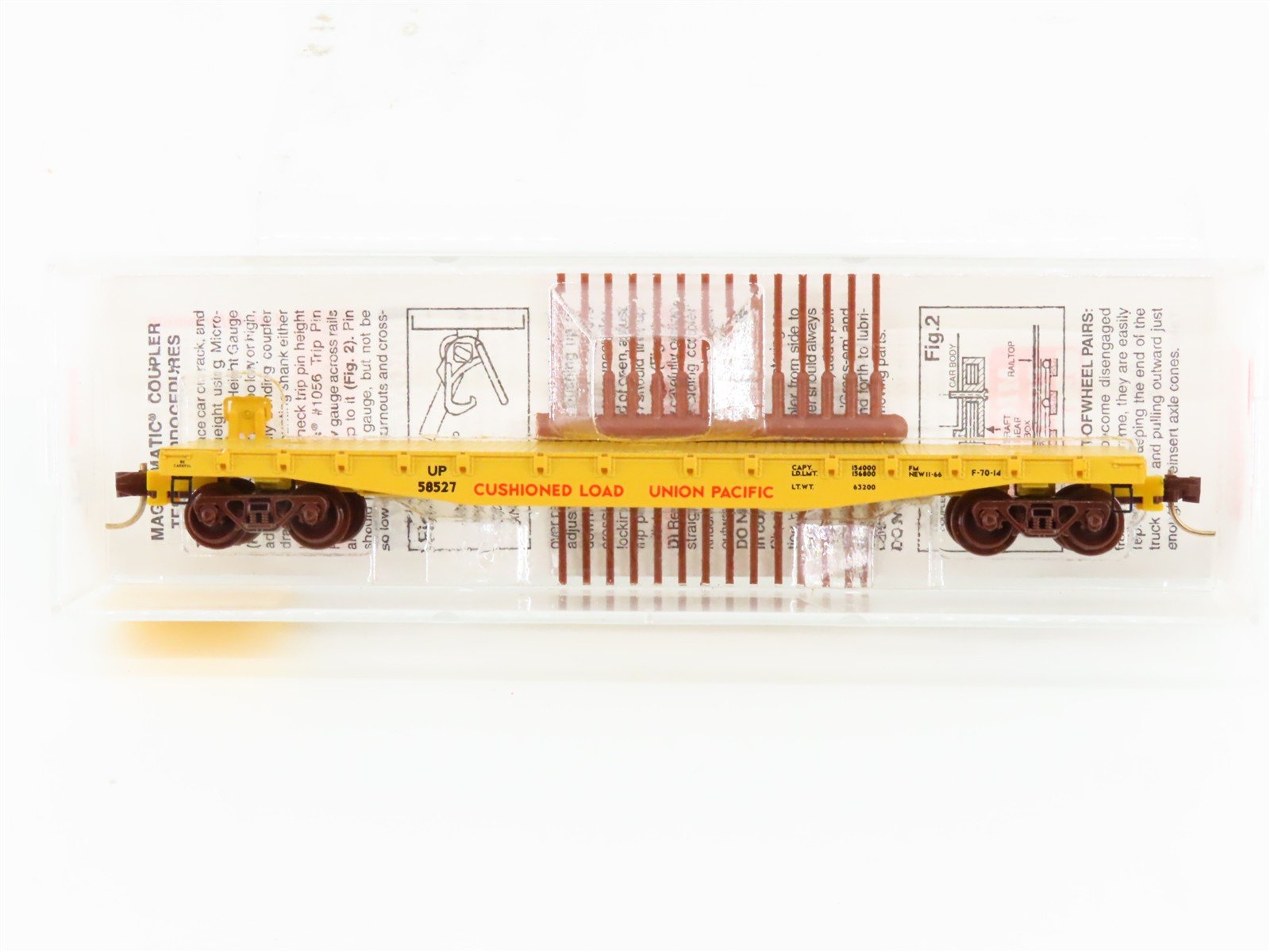 N Scale Micro-Trains MTL 45070 UP Union Pacific Railroad 50' Flat Car #58527