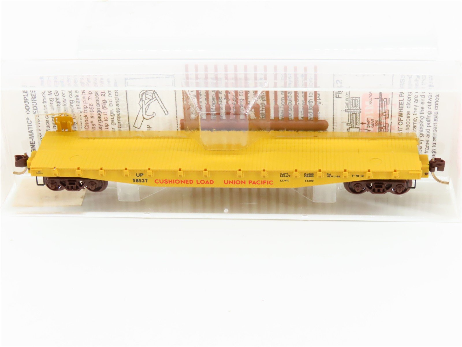 N Scale Micro-Trains MTL 45070 UP Union Pacific Railroad 50' Flat Car #58527