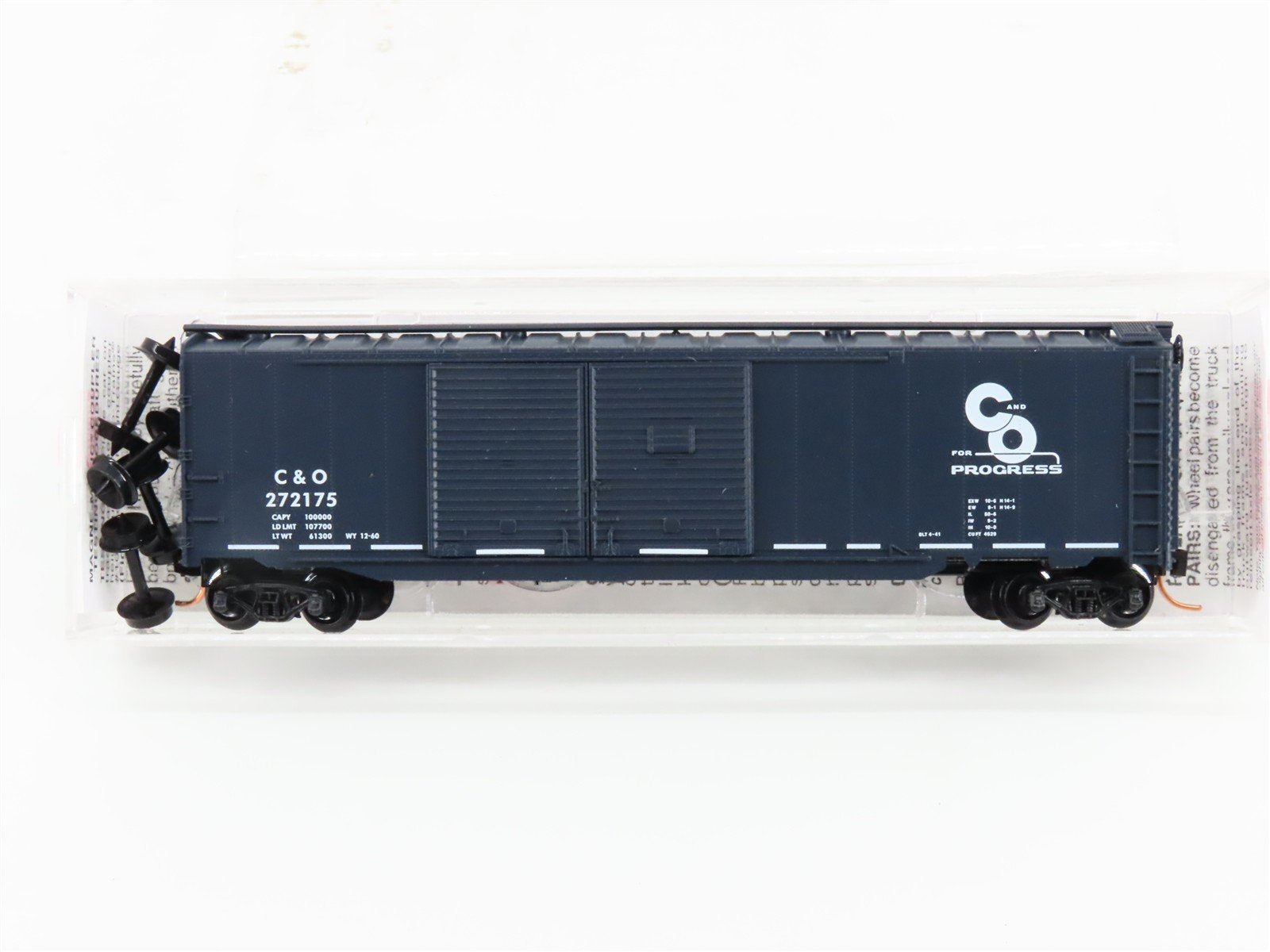 N Scale Micro-Trains MTL 78070 C&O Chesapeake & Ohio 50' Box Car #272175