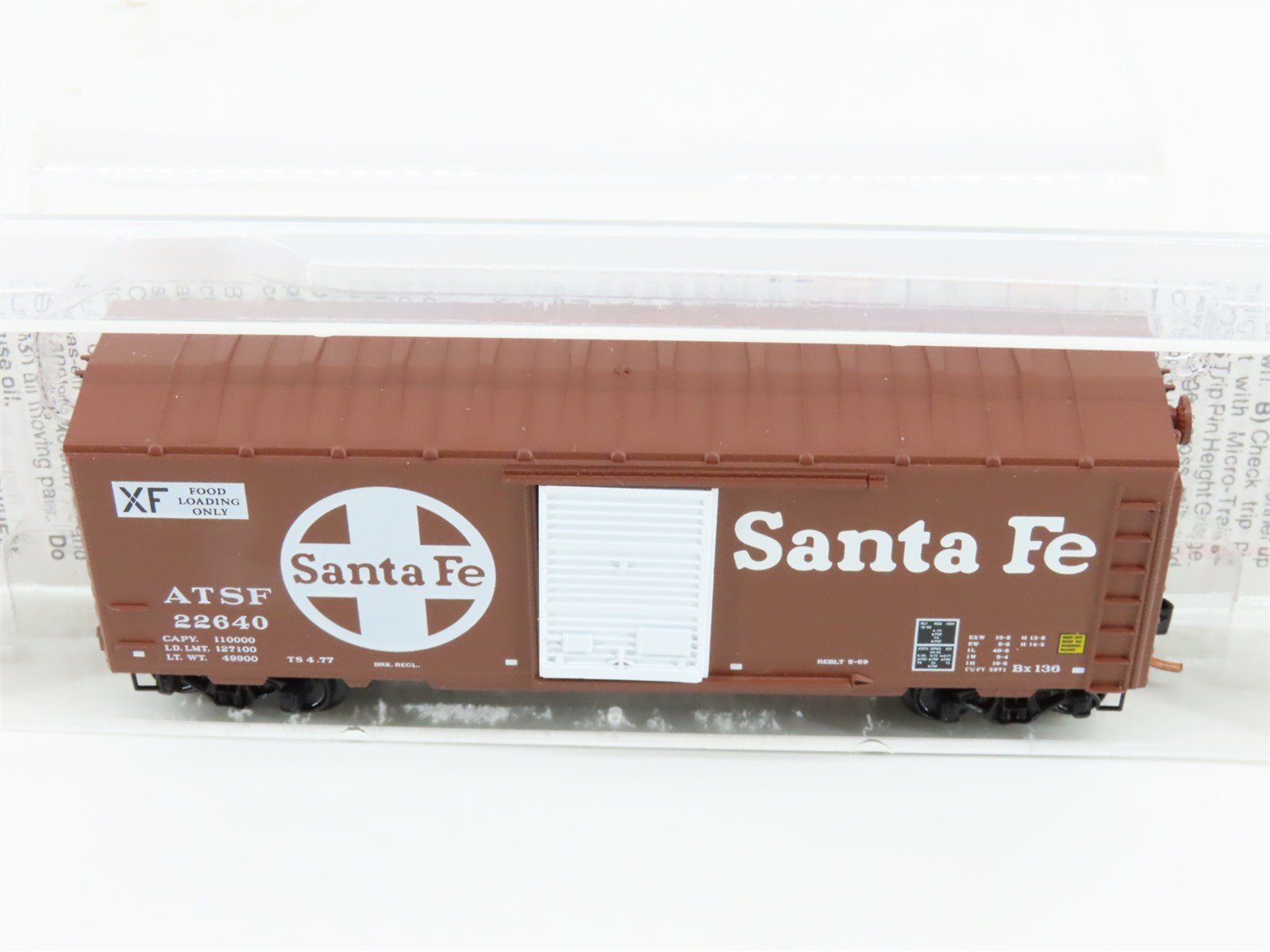 N Scale Micro-Trains MTL 73010 ATSF Santa Fe 40' Single Door Box Car #22640