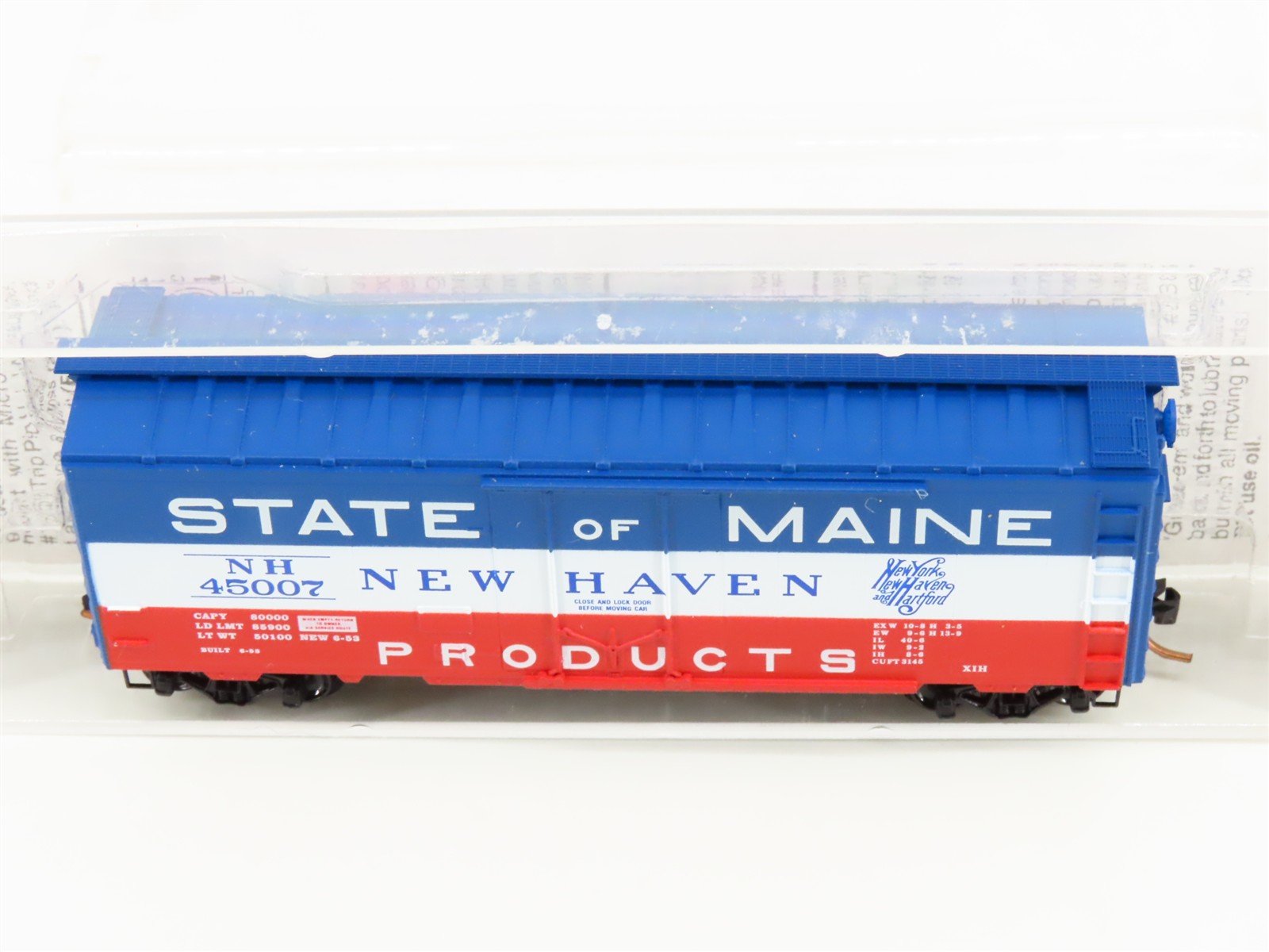 N Scale Micro-Trains MTL 21160 NH New Haven 40' Plug Door Box Car #45007