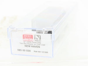 N Scale Micro-Trains MTL 08500030 NH New Haven 33' 2-Bay Open Hopper #121300