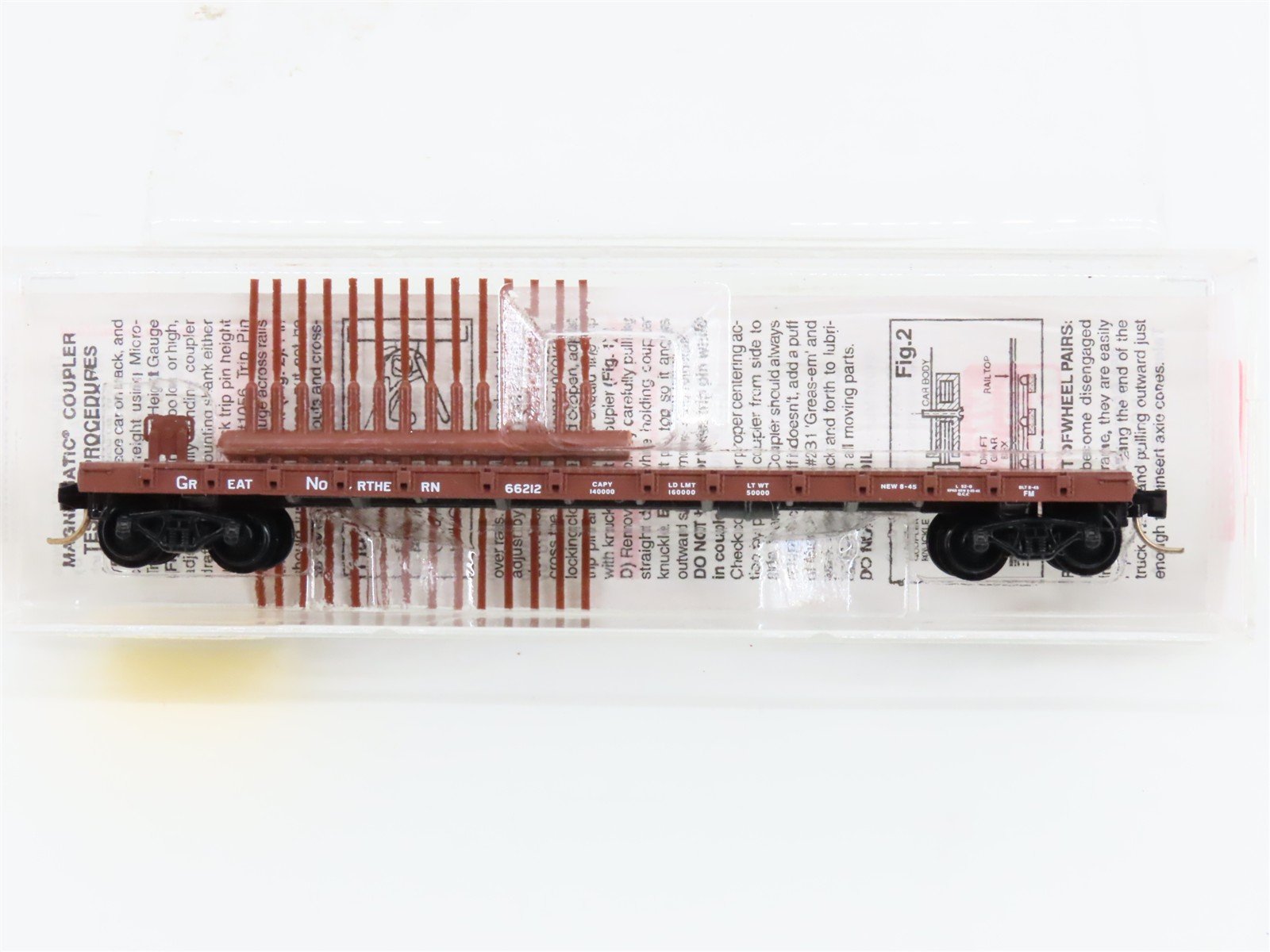 N Scale Micro-Trains MTL 44010 GN Great Northern Railway 50' Flat Car #66212