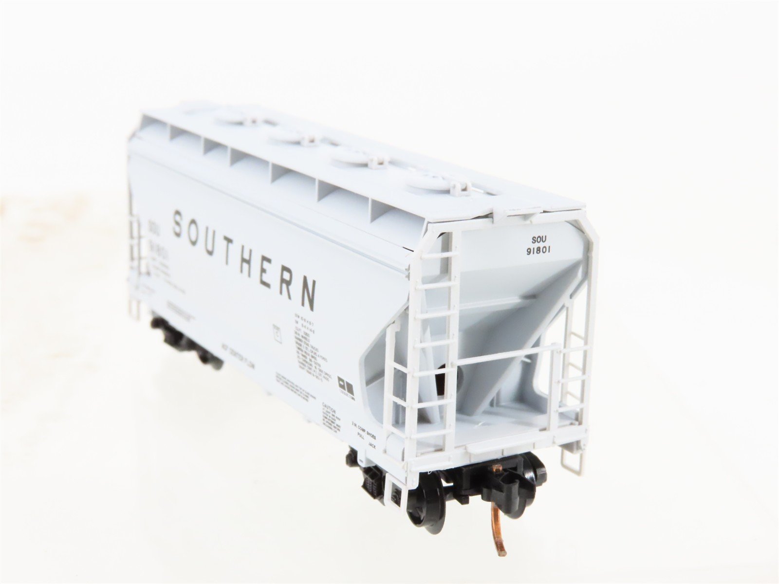 N Scale Micro-Trains MTL 92120 SOU Southern Railway 2-Bay Covered Hopper #91801