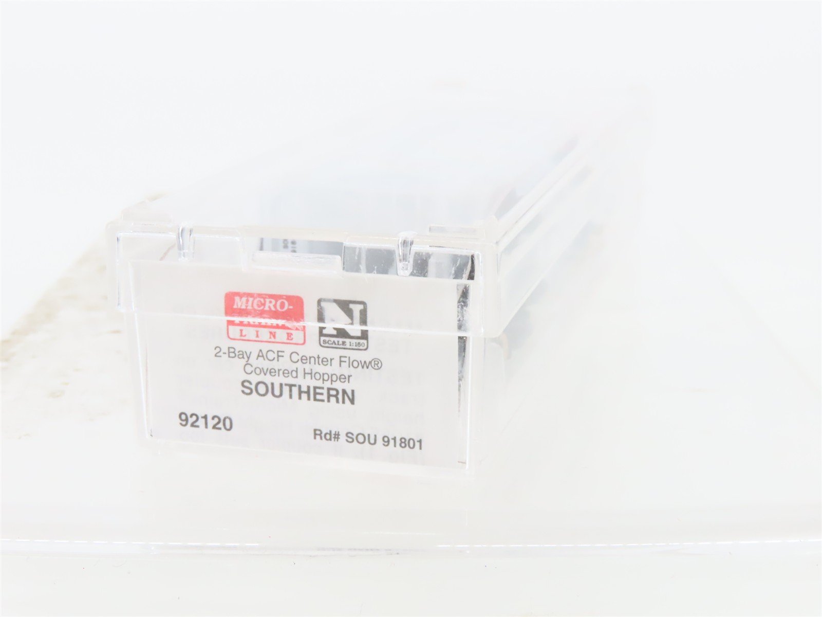 N Scale Micro-Trains MTL 92120 SOU Southern Railway 2-Bay Covered Hopper #91801