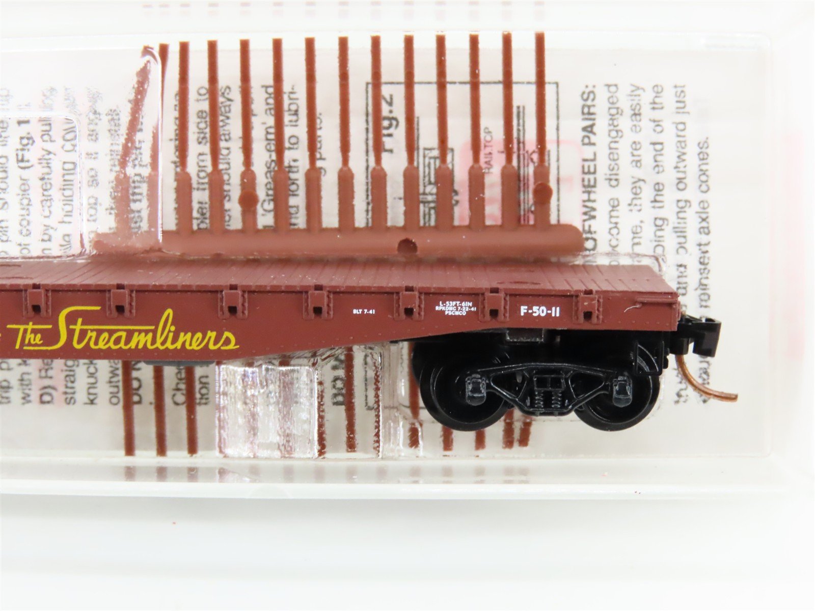 N Scale Micro-Trains MTL 45050 UP Union Pacific Railroad 50' Flat Car #57000