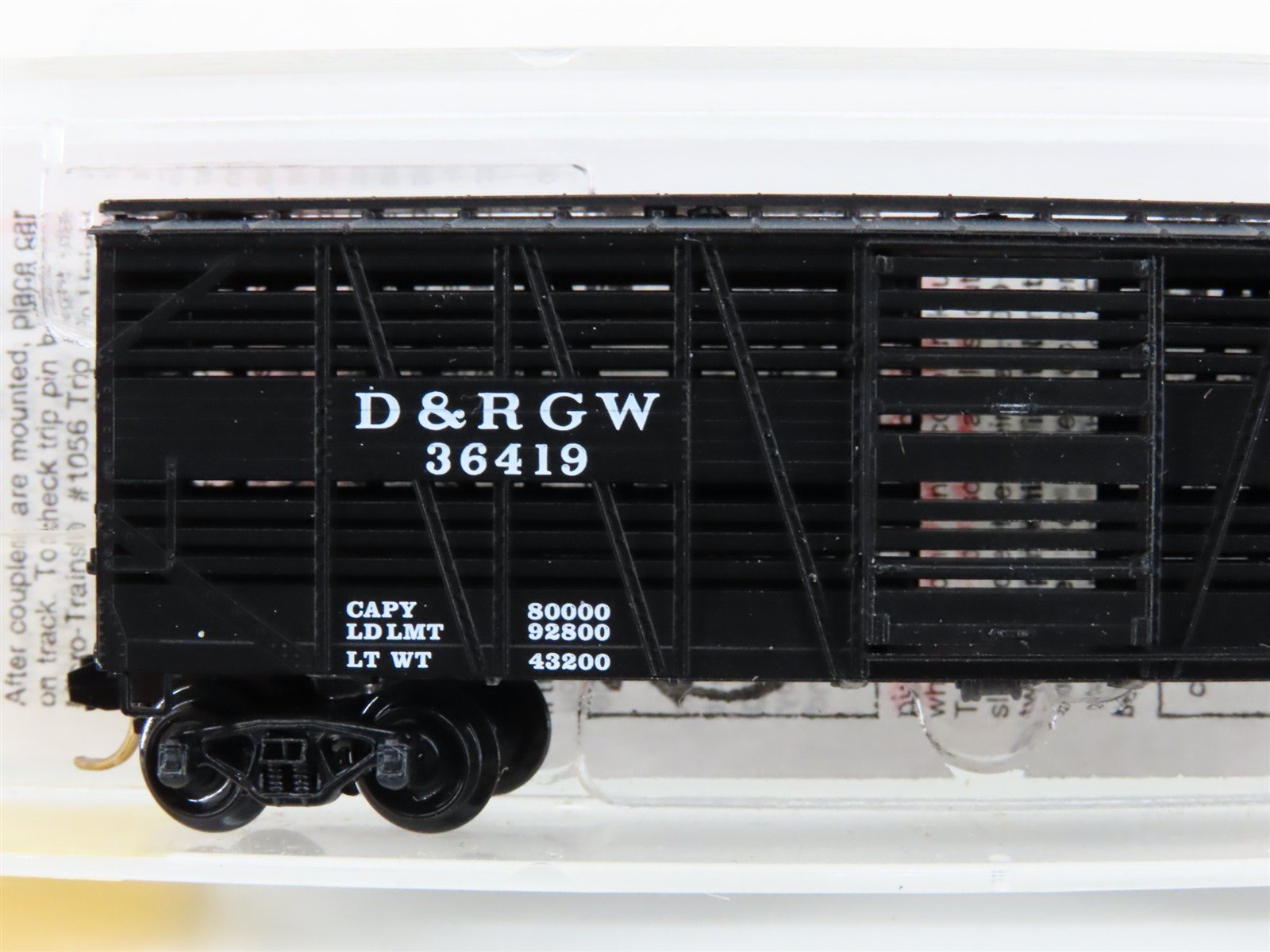 N Scale Micro-Trains MTL 35090 D&RGW Rio Grande 40' Despatch Stock Car #36419
