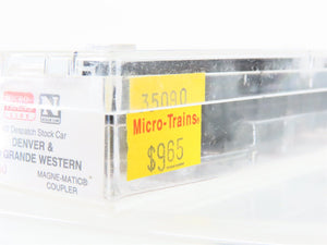 N Scale Micro-Trains MTL 35090 D&RGW Rio Grande 40' Despatch Stock Car #36419