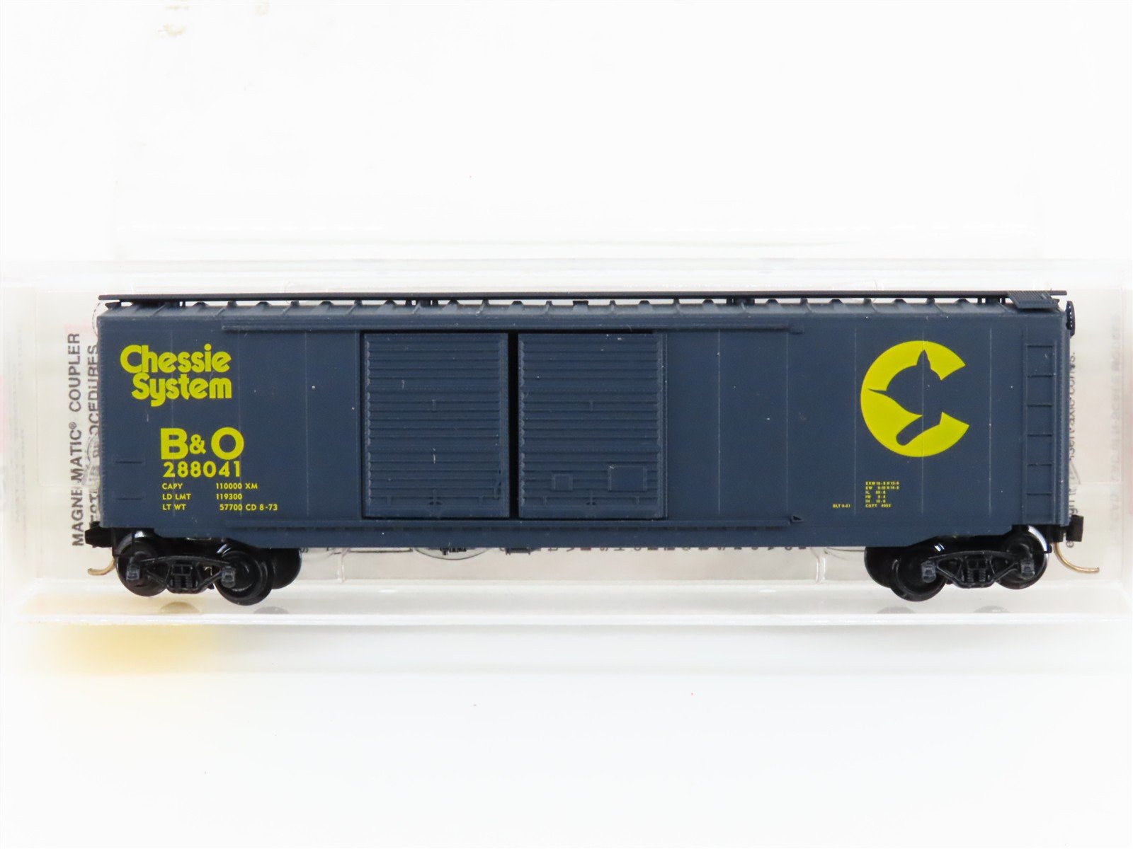 N Micro-Trains MTL 34010 B&O Chessie System 50' Double Door Box Car #288041