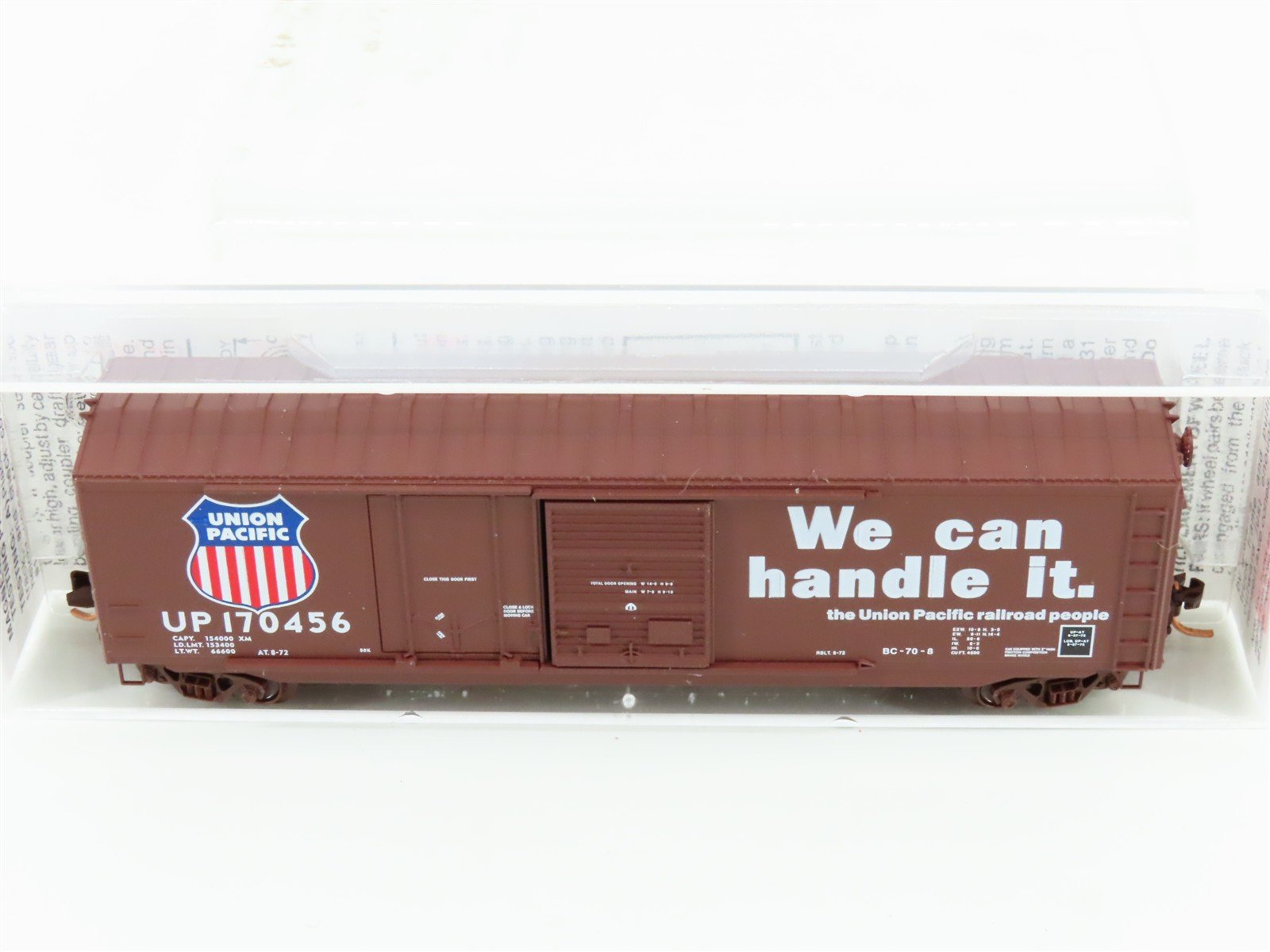 N Scale Micro-Trains MTL 76040 UP Union Pacific Railroad 50' Box Car #170456