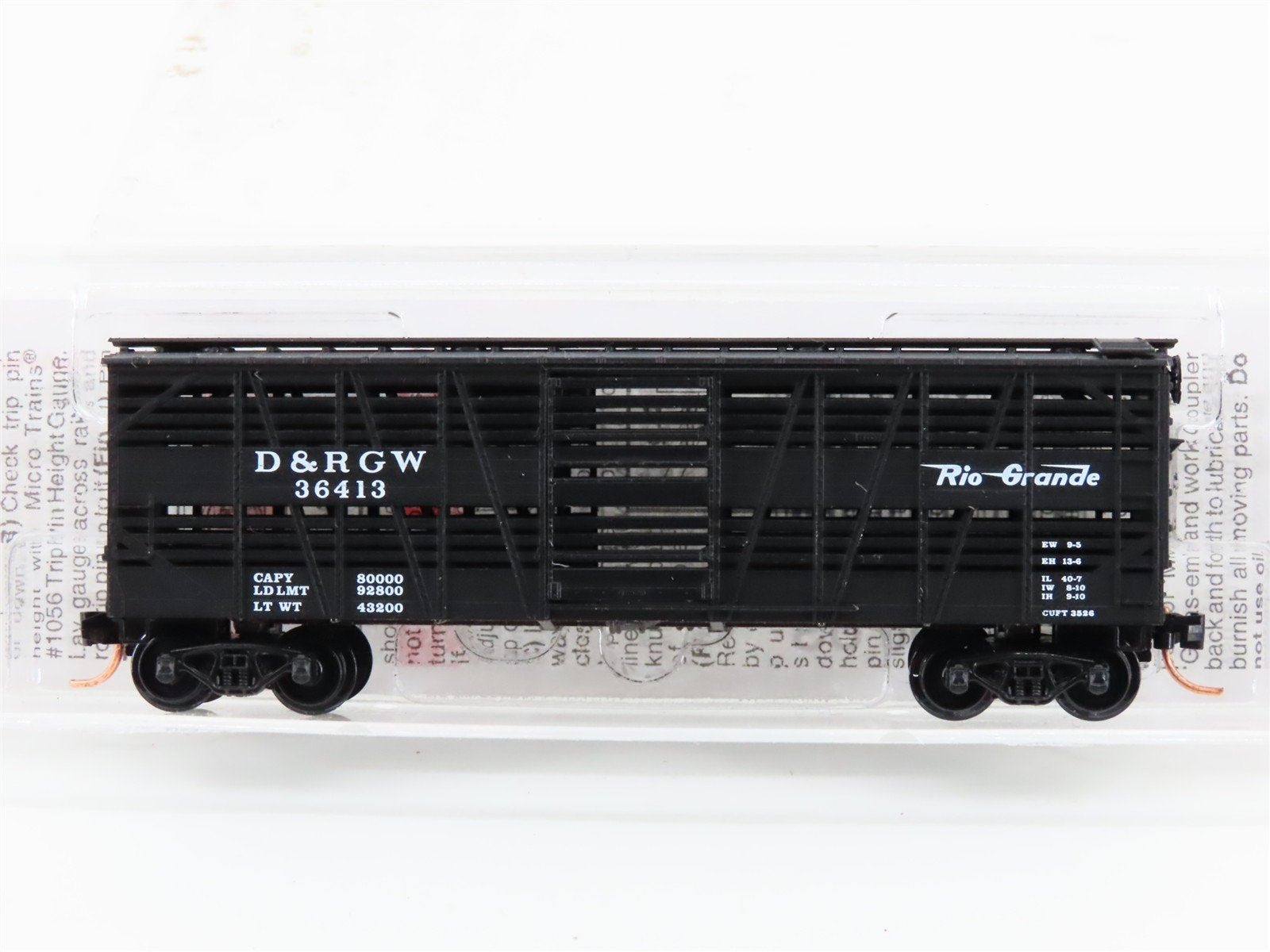 N Scale Micro-Trains MTL 35090 D&RGW Rio Grande 40' Despatch Stock Car #36413