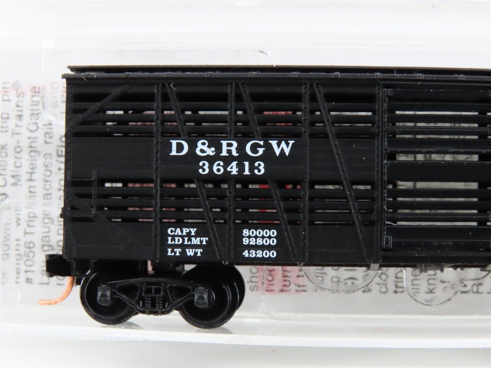 N Scale Micro-Trains MTL 35090 D&RGW Rio Grande 40' Despatch Stock Car #36413