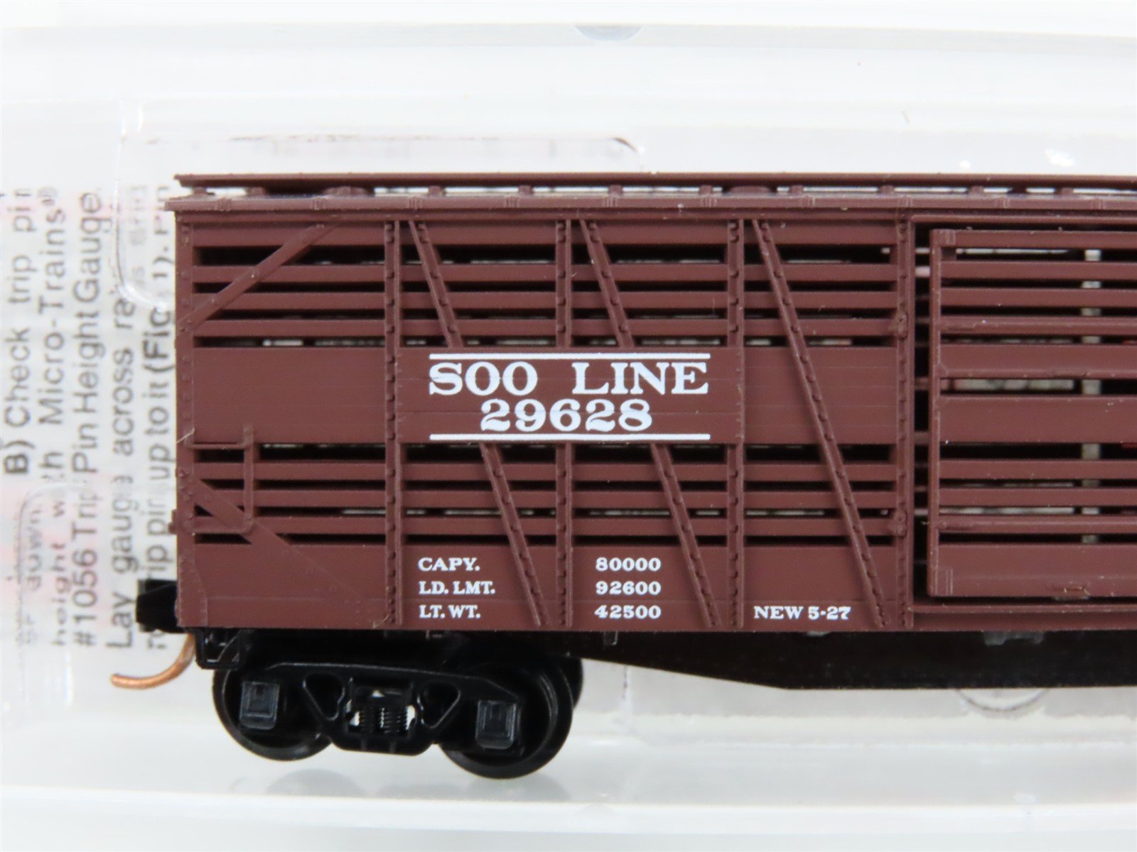 N Scale Micro-Trains MTL 35140 SOO Line 40' Despatch Stock Car #29628